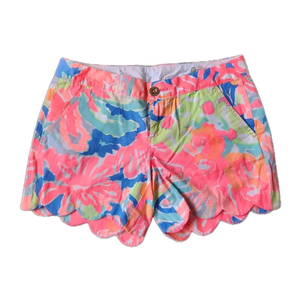 NWT Lilly Pulitzer Buttercup Shorts Muticolor Playa Hermosa Women's Size 0